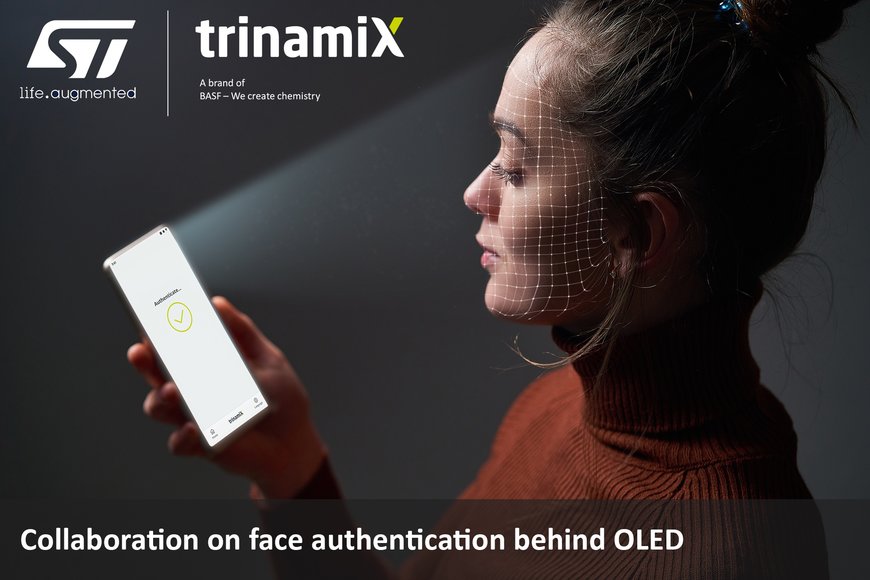 STMicroelectronics et trinamiX collaborent au développement d’une solution d’authentification faciale montée sous l’écran OLED qui sera présentée au salon IFA 2022